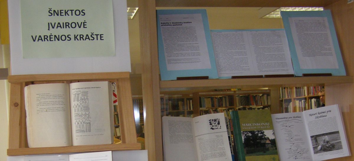 ŠNEKTOS ĮVAIROVĖ VARĖNOS KRAŠTE
