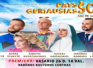 „Domino“ teatro premjera „Pats geriausias šou“ atvyksta į Varėną